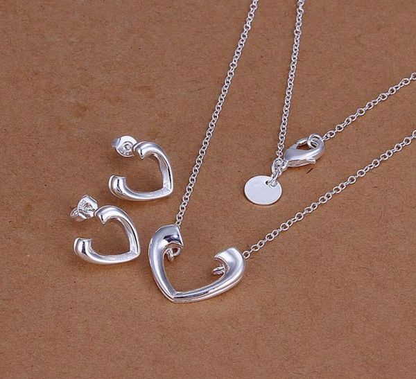 

whole lowest christmas gift 925 sterling silver fashion necklaceearrings set qs1187208921