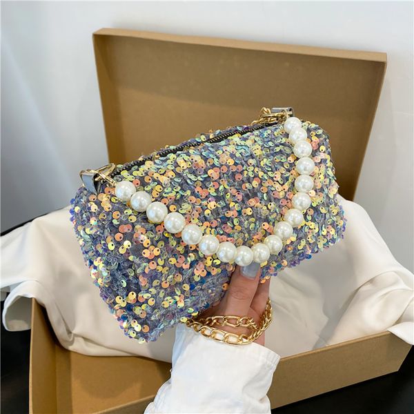

evening bags fashion shoulder for wowen glitter sequin handbags luxury sparkling clutch bag party wallet ladies tote purse 230729