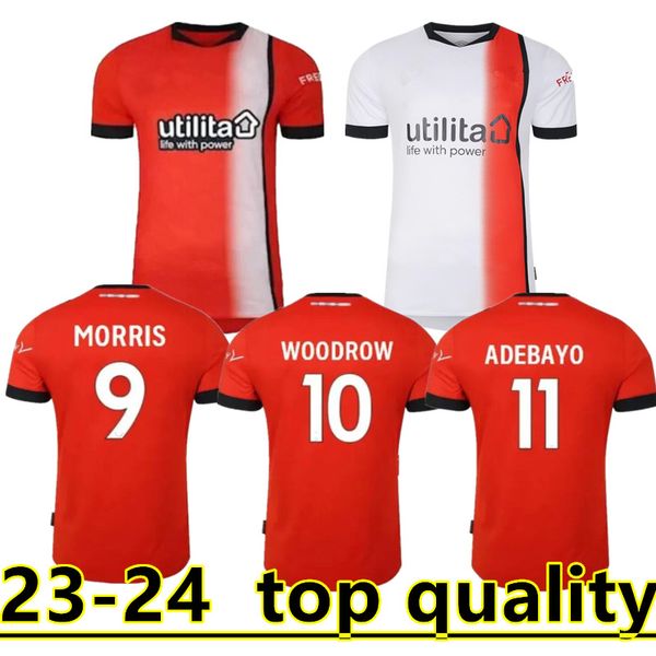 

2023 luton town soccer jerseys kids kit home goalkeeper training 23 24 football shirt fan player version maillot foot morris woodrow adebayo, Black;yellow
