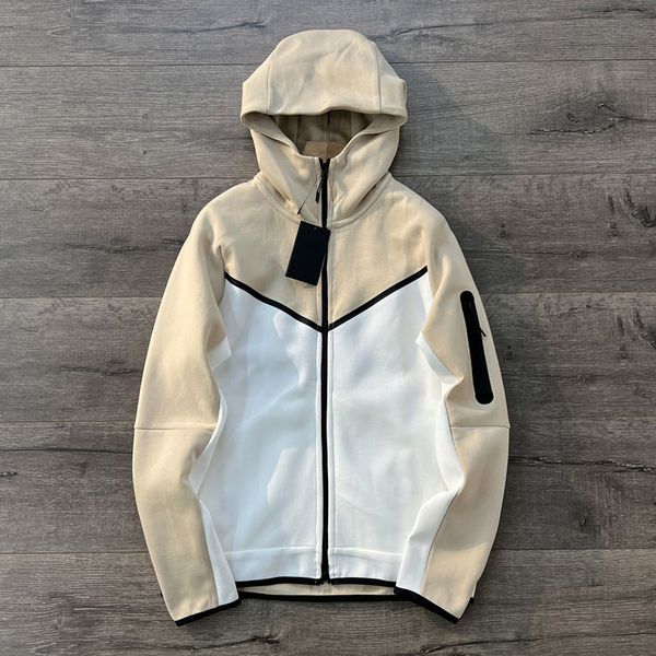 

tech fleece mens hooded jacket designer womens zip up sports jackets spring and autumn men's outerwear1 31, Black;brown