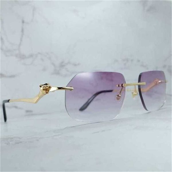 

52% off sunglasses 2023 luxury mens panther rimless carter trending glasses retro classic shades eyewear for women lentes de solkajia new, White;black