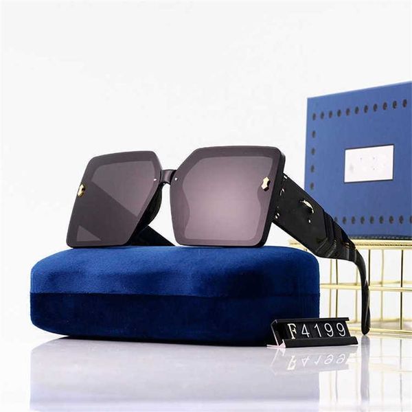 

50% off wholesale of sunglasses new box polarized female fashion personality large frame round face slim sunglasses, White;black