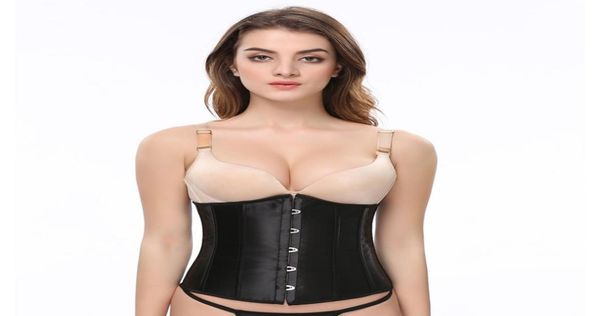 

women classic white satin waist cincher underbust corset lingerie whole retail 81923671577, Black;white