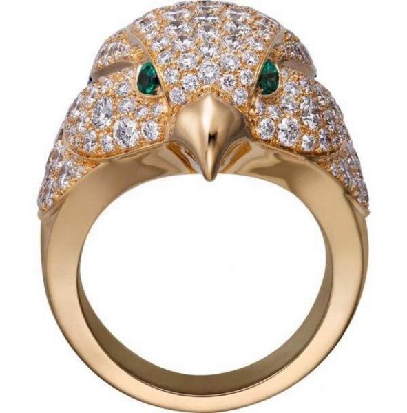 

luxury brand owl ring diamonds 18 k gilded rings brand design new selling diamond anniversary gift classic style europ2834392, Silver