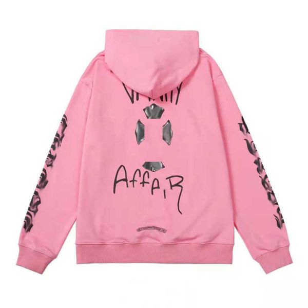

men's fashion luxury jackets hoodies brandch sweatshirts designers zipper hooded sweater men women casual pullover sanskrit horseshoe h, Black