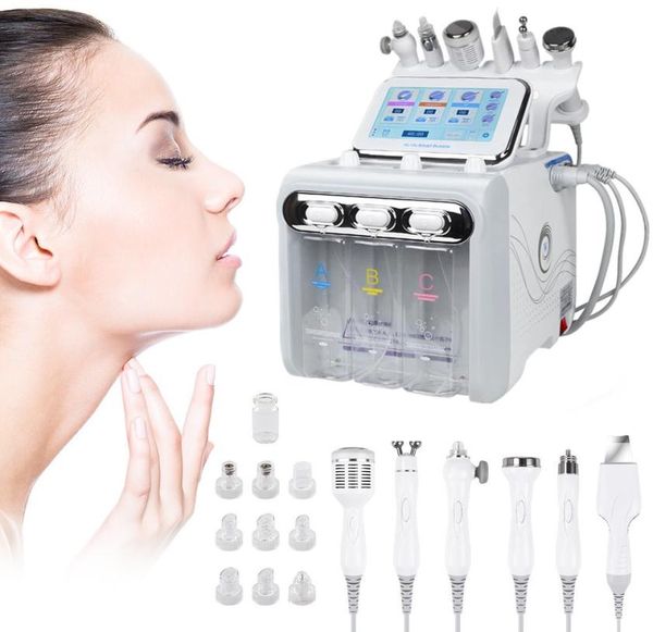 

6 in 1 hydra facial machine rf skin rejuvenaiton microdermabrasion hydro dermabrasion biolifting wrinkle removal hydrafacial spa 6345753