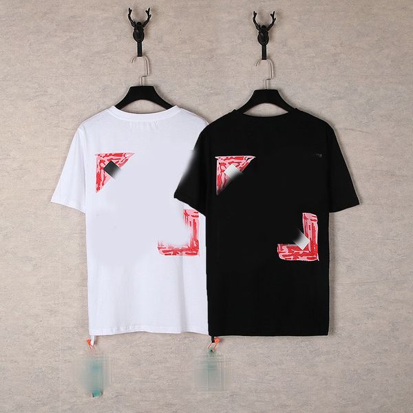 

2023 summer men's t-shirt latest trend printed pattern letter design street off brand oversized beach sports running casual t-shirt eur, White;black