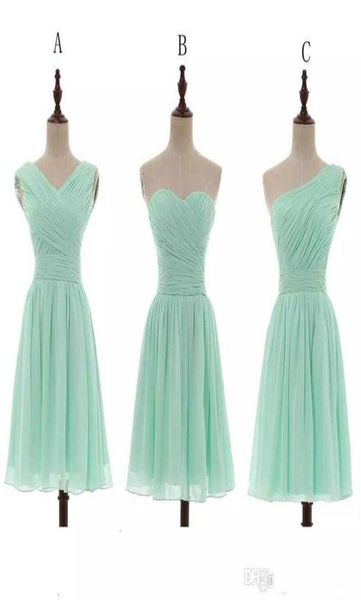 

chiffon ball gown sweetheart pleated short bridesmaid dresses mint 2019 country bridesmaid gowns for wedding sukienka wesele 100 59523337, White;pink