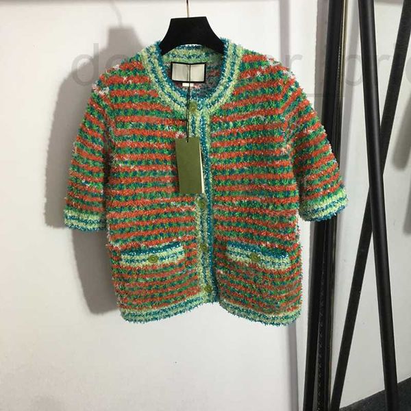 

women's sweaters designer colorful stripe women fashion letters jacquard tee 3 sizes knit cardigan coat christmas day sweater outerwear, White;black