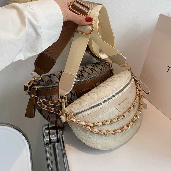 

hbp crossbody bags evening bag vintage chain leather s for women summer small waist shoulder simple lady chest handbags 220811