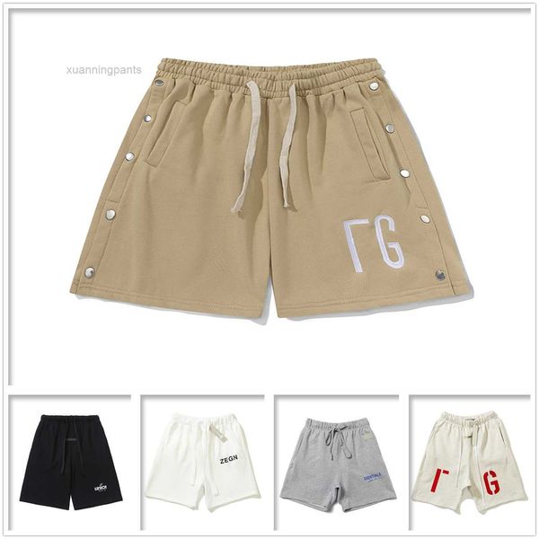 

mens shorts men swim tech fleece quick-drying luminous beach striped pants anti-pilling breathable sports 4b77, White;black