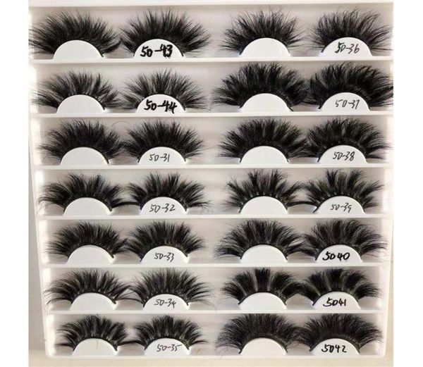 

25mm 5d eyelashes mink thick crisscross cruelty volume lash soft big dramatic full eye lashes makeup tool whole287f1403988