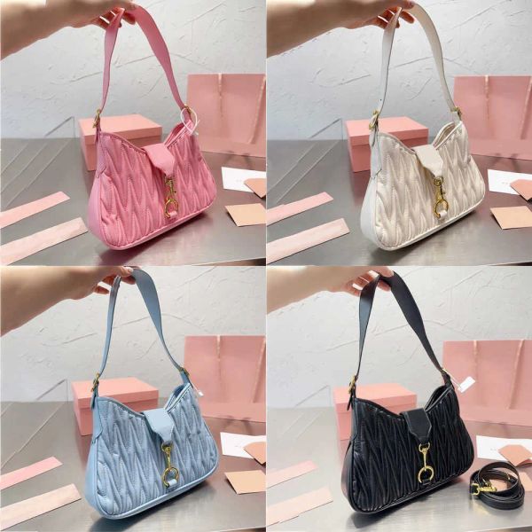 

2023 new mirror-quality designer hobo bag womens underarm bag luxury chain crossbody purse leather handbag shoulder bags
