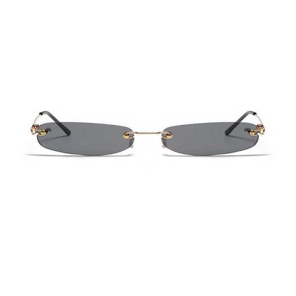

56% off wholesale of sunglasses small narrow rimless vintage 90s frameless oval sunglasses retro tinted y2k glasses for women men, White;black