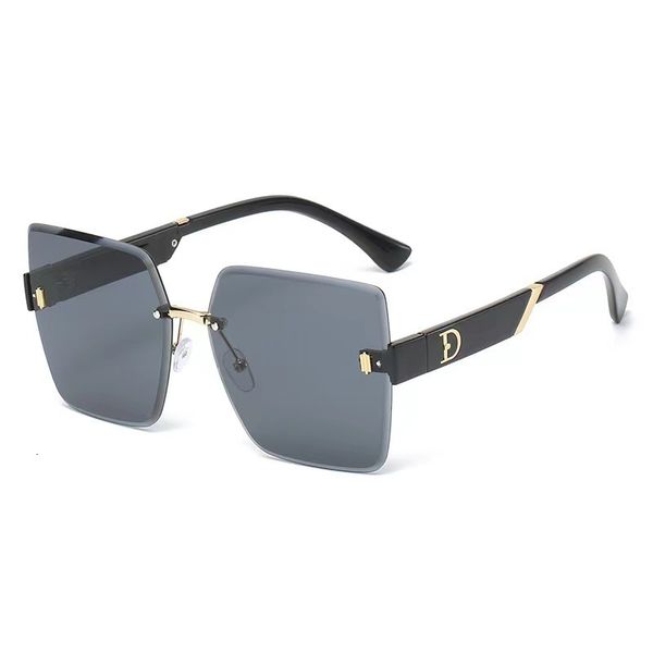 

sunglasses fashion luxury brand designer rimles for men vintage sun glasses square shades uv400 eyewear wholesale 230729, White;black