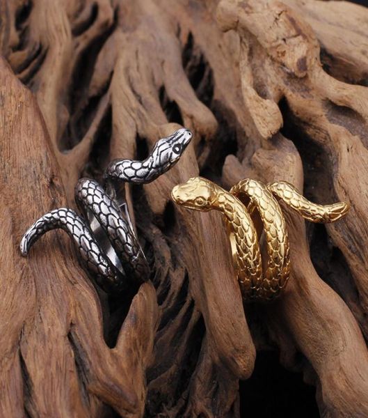 

gold silver black 3colors punk ring adjustable stainless steel hip hop bohemian retro vintage simple stackable midi cuff rin7491966