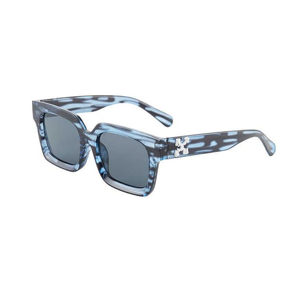 

2021 fashion personality x arrows thick frame street show glasses sunglasses, White;black