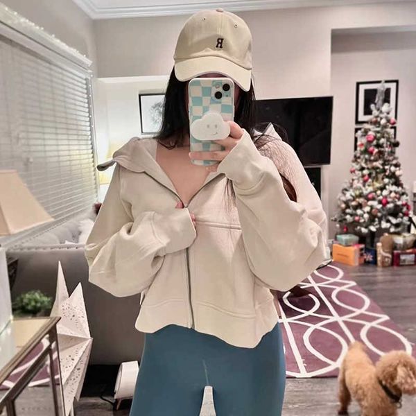 

ll scuba hoodie women's training sweat-shirt gym workout clothes sports and leisure hooded sweatshirts heavy jackets yoga wear
