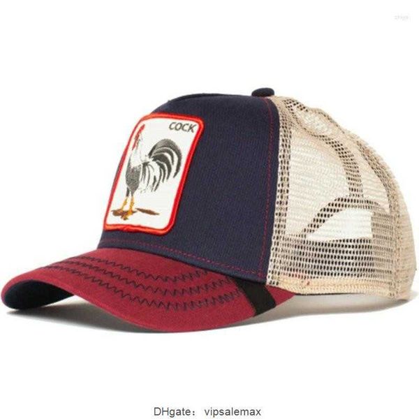 

ball caps the farm men's trucker hat mesh baseball animals embroidery summer mes cap for unisex, Blue;gray