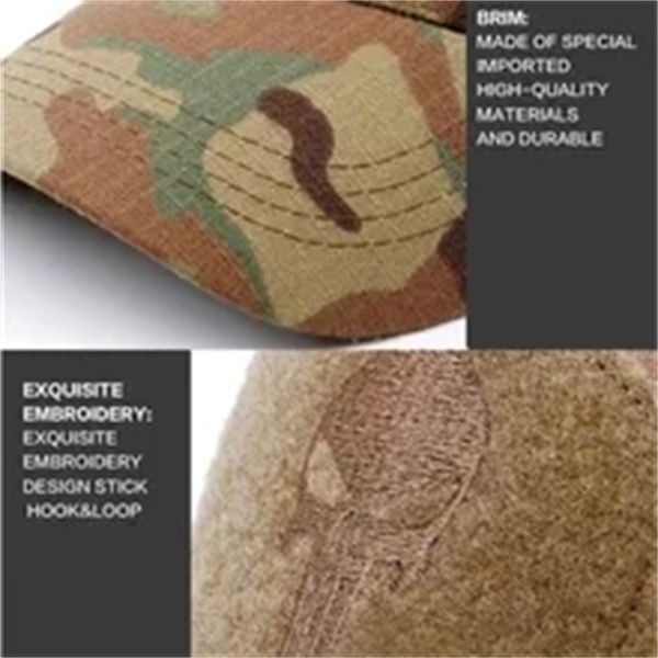 

camouflage military baseball caps army combat paintball basketball football classic snapback sun hats men a2, White;black