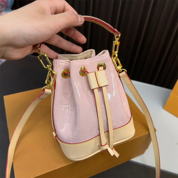 

mini designer bucket bag speedy womens leather drawstring shoulder bags crossbody neonoe tote bag handbag luxury shopping composite mini pur