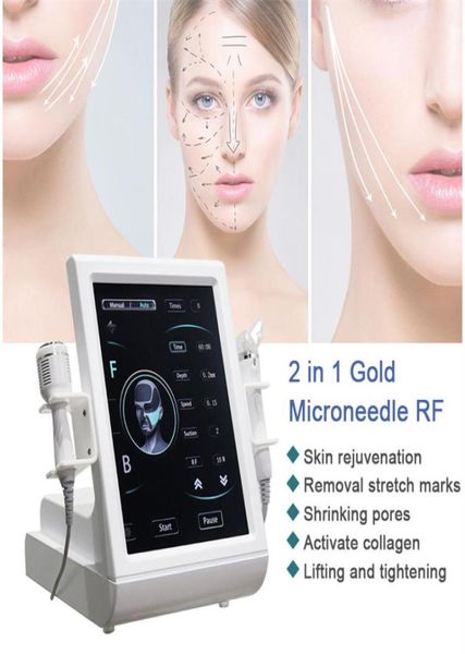 

professional 2 in 1 fractional rf equipment radiofrequency with microneedle gold rf micro meedle machine skin rejuvenation wrinkle7987759