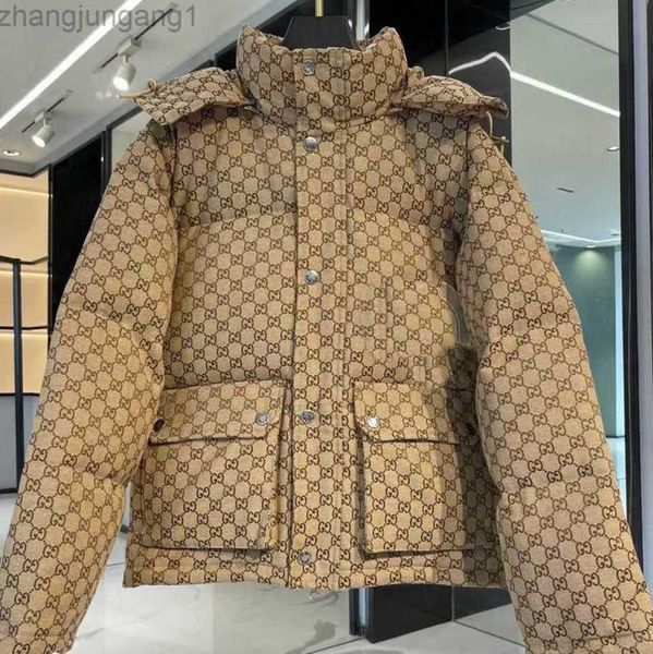

designer ggs cotton down jacket cuccis men women stitched puffer jackets hoodie outerwear causal warm thickened parkas sport 2023 fashion, Black
