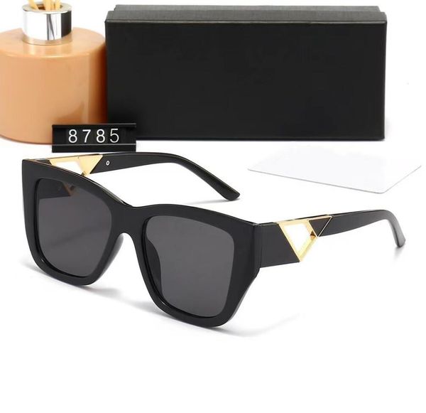 

new square frame sunglasses designer women's full frame sunglasses summer outdoors uv protection casual travel sandbeach sun protection, White;black