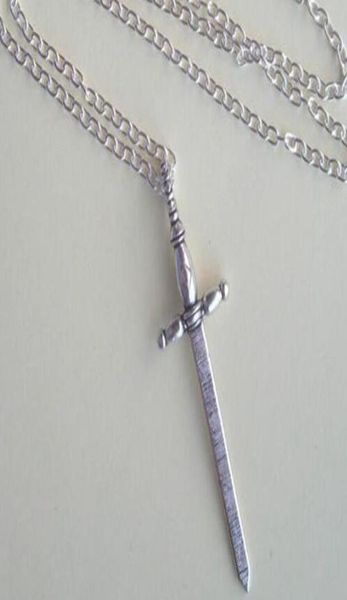 

fashion vintage silver medieval sword pendants friend link chain necklace couple holiday gifts statement jewelry 69909147