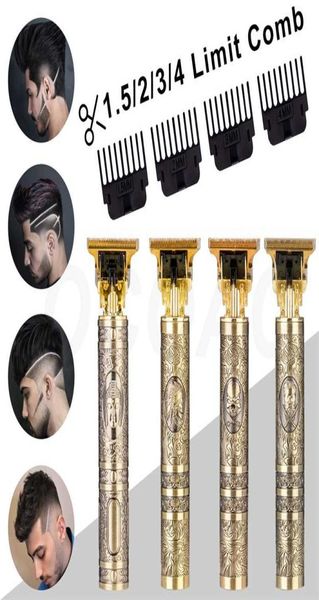 

hair cutting machine clipper professional barbershop rechargeable trimmer for men electric beard shaver 0mm vintage t9 2201123501598