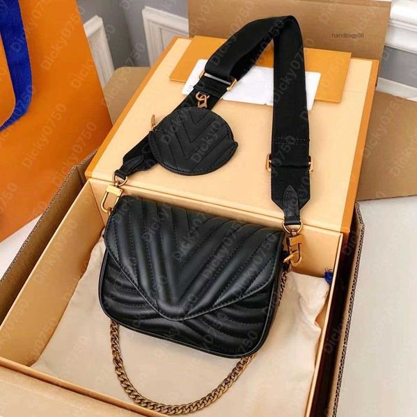 

designer crossbody bag women shoulder bags luxury new wave flap messenger bag lady leather cross body designer chain black purse bags handba