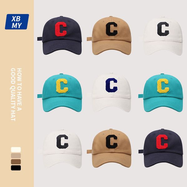 

fashion designer jewelry ins tidy soft baseball cap casual letter c sunscreen cap versatile sunshade baseball cap wholesale mz047, Blue;gray