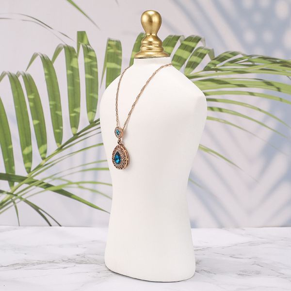 

jewelry stand ly resin h31cm necklace earrings jewelry kit display sculpture creative mannequin jewelry show stand model window for women 23, Black