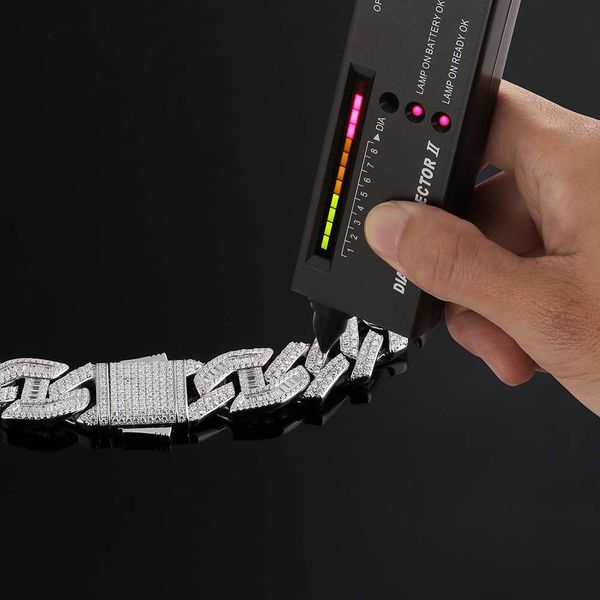 

krkc custom hip hop jewelry vvs moissanite cuban link chain 925 sterling silver def 18mm 12mm diamond moissanite cuban chain