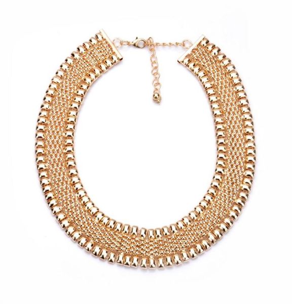 

lureme 2021 collar maxi necklaces fashion big statement multi layer necklace gold collares jewelry for womens chokers5867054, Golden;silver