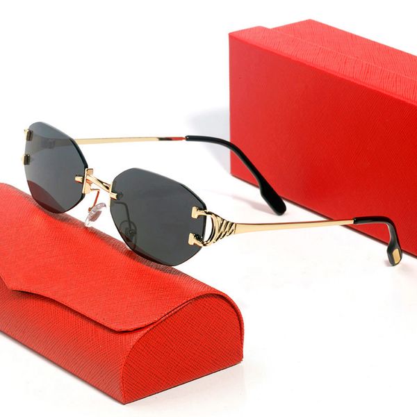 

hexagonal designer sunglasses mens carti women frameless retro sun glasses c decoration light summer style small frame multi color metal fra, White;black