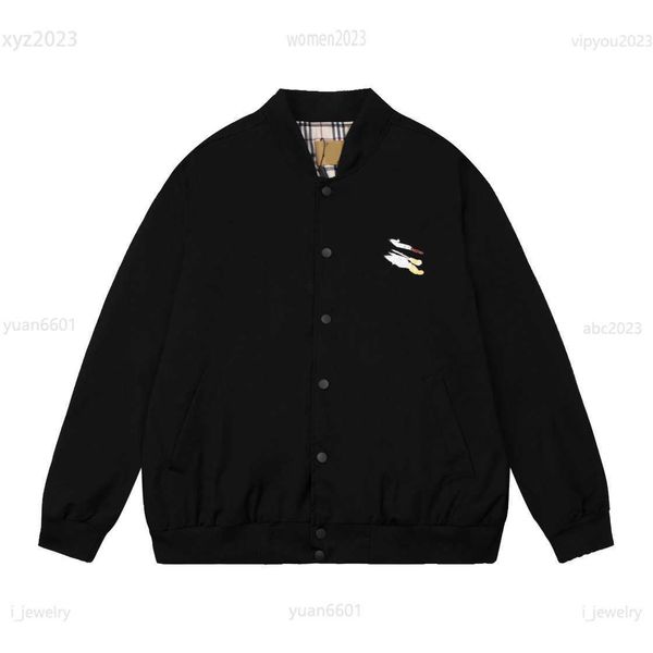 

men designer jacket single breasted women coat size m-xl outerwear wheat ear pattern print on the back baseball uniform july26, Black;brown
