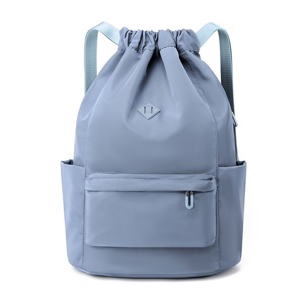 

handbags fashion drawstring backpack for women durable soft fabric school backpack large capacity nylon shopping backpack 230729, Black