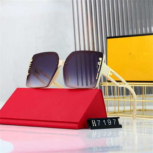 

50% off wholesale of sunglasses new women's square f letter fashion slim net red personalized sunglasses women, White;black