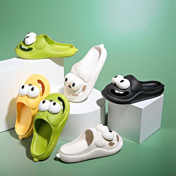 

large size 48 49 men's slippers eva soft sole women's summer beach sandals couple casual flip shoes bathroom slippers new fashion, Black