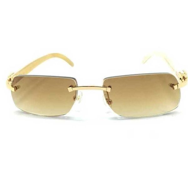 

52% off sunglasses 2023 glasses buffalo horn shades eyewear luxury brand carter glasses rimless wood glasszonnebril heren gafas de solkajia, White;black
