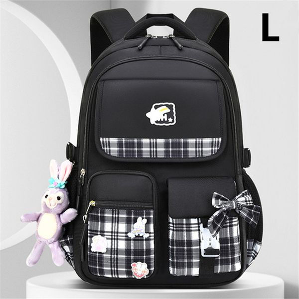 

school bags bowknot schoolbag for teenage girls high capacity orthopedic backpack with cartoon pendant school bags 2 size satchel 230728