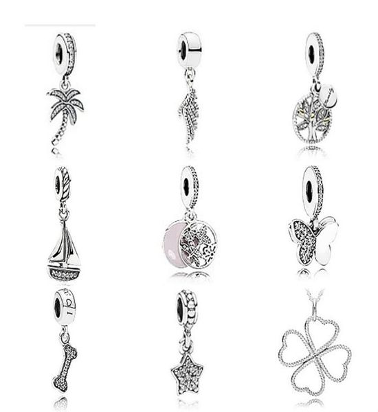 

new 100 925 sterling silver pendant charm beads pearls 791540cz 791750cz 791728cz 791138cz 791843en40 791844cz 791263cz 791024cz 9804902, Black