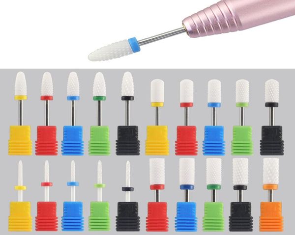 

ceramic nail drill bit carbide milling cutter for machine pedicure nail drill accessory remove nail polish4261083