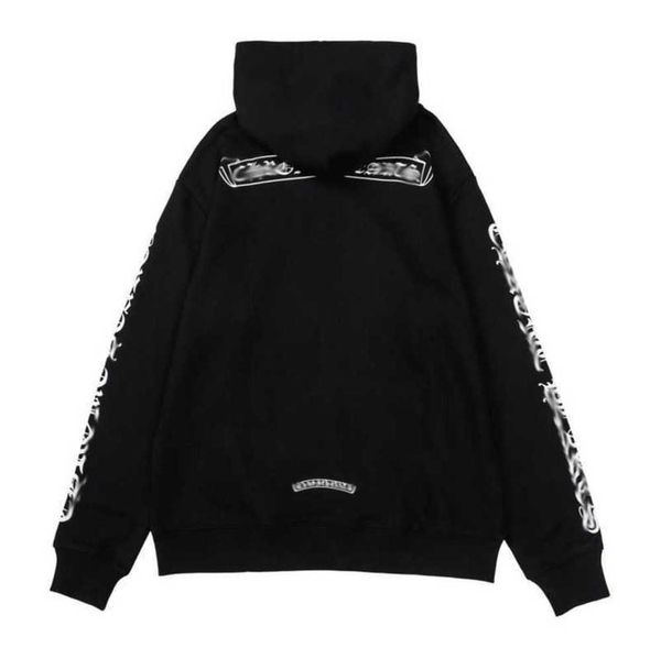 

men's classics luxury sweatshirts jackets brandch hoodies zipper hooded men women designers sanskrit horseshoe cross pullover sweater h, Black