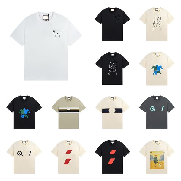 

tees men's t-shirts womens t shirt designer shirts jersey print letter luxury shirts summer sports fashion cotton cord short sleeve pol, White;black