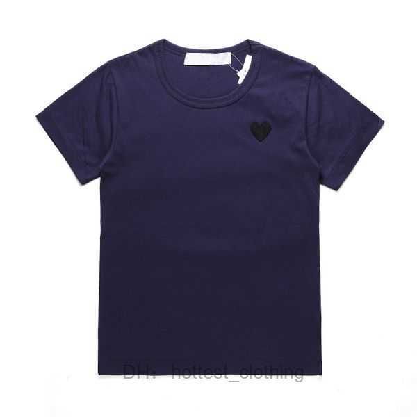 

commes play desiger men's t cotton breathable cdg tee commes des embroidery heart women garcons short sleeve casual loose coupon 4 p4n, White;black