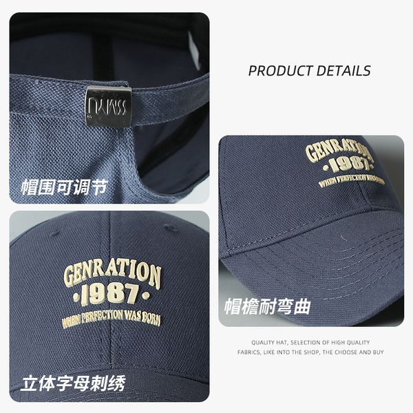 

fashion designer jewelry ins american casual face show small soft student versatile sports hat baseball cap wholesale mz017, Blue;gray