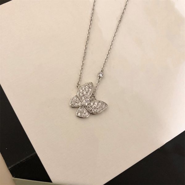 

brand pendant necklace fashion van charm cleef necklace female designer necklace jewelry letter necklace pendant wedding jewelry lafgcbhd, Silver