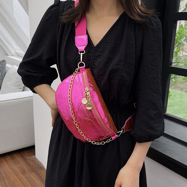 

waist bags fashion leather bag fanny pack chain brand designer woman shoulder crossbody chest luxury female belt 230729